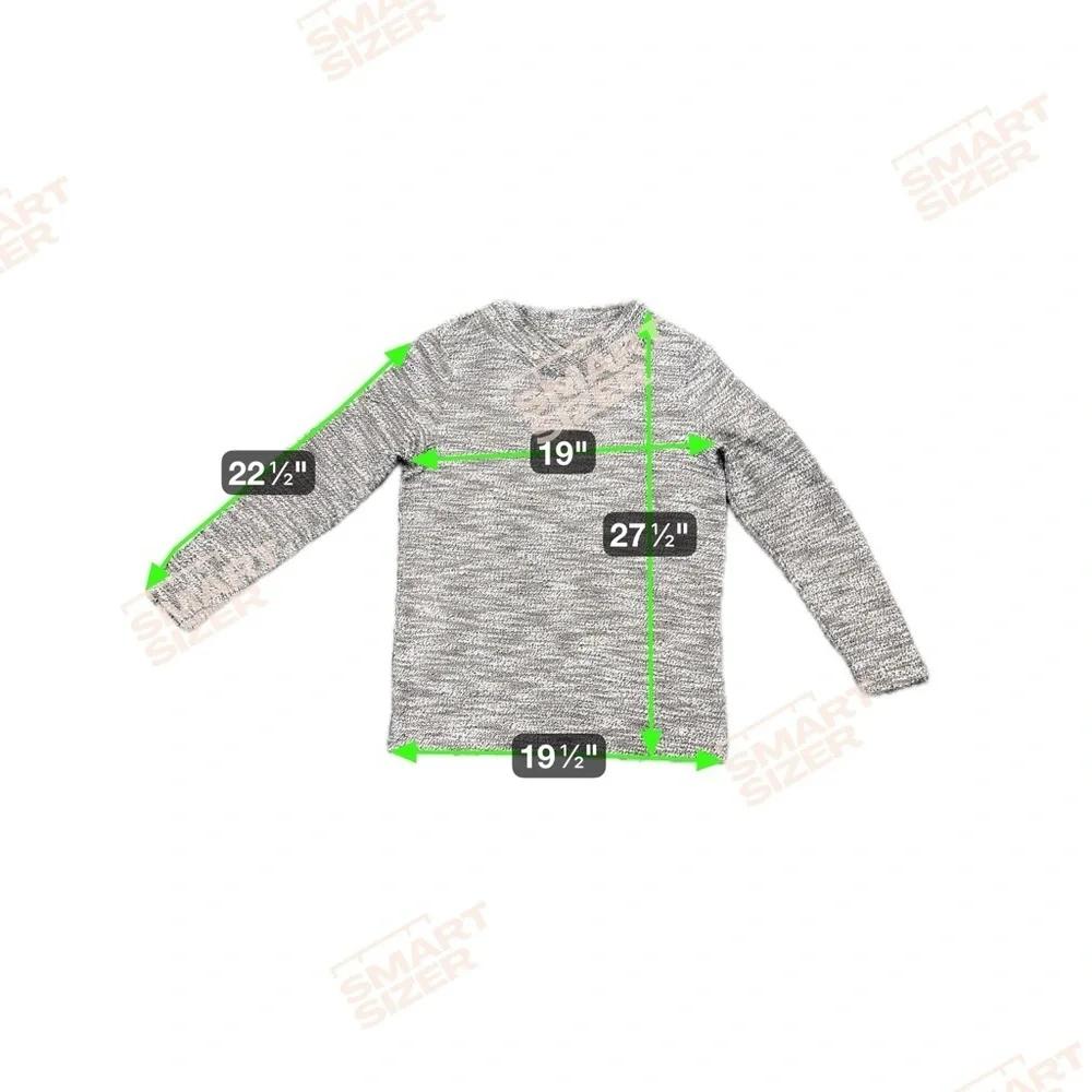 LOFT Gray Marled Turtleneck Sweater